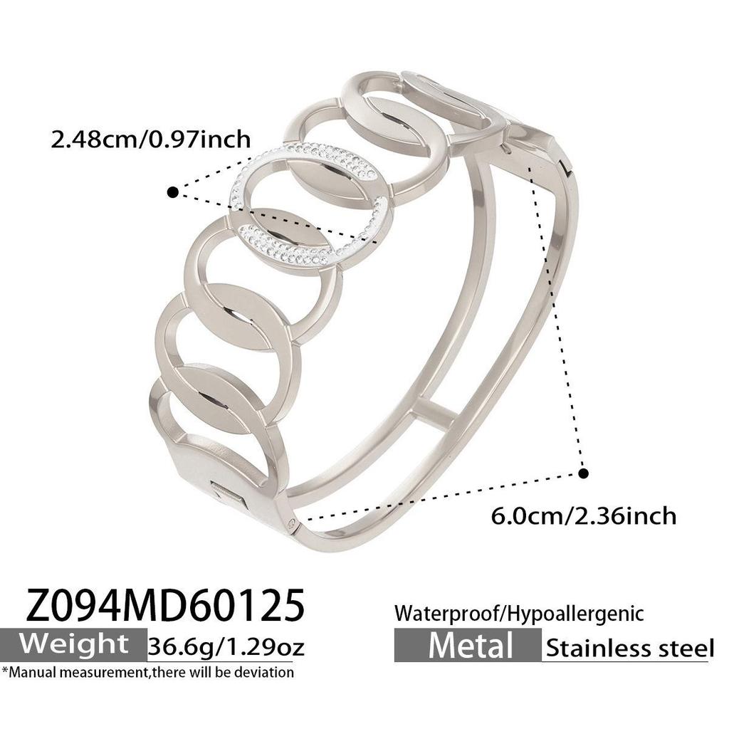 18k Gold-Plated Geometric Mesh Buckle Bracelet - Chic European & American Designer Fashion