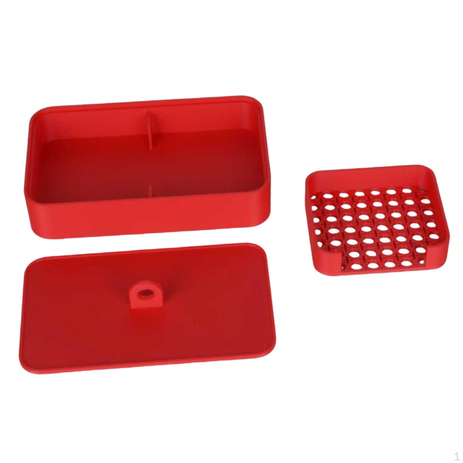 

Cornstarch Box for Earring Making Clay Tools Practical Holder Makers красный