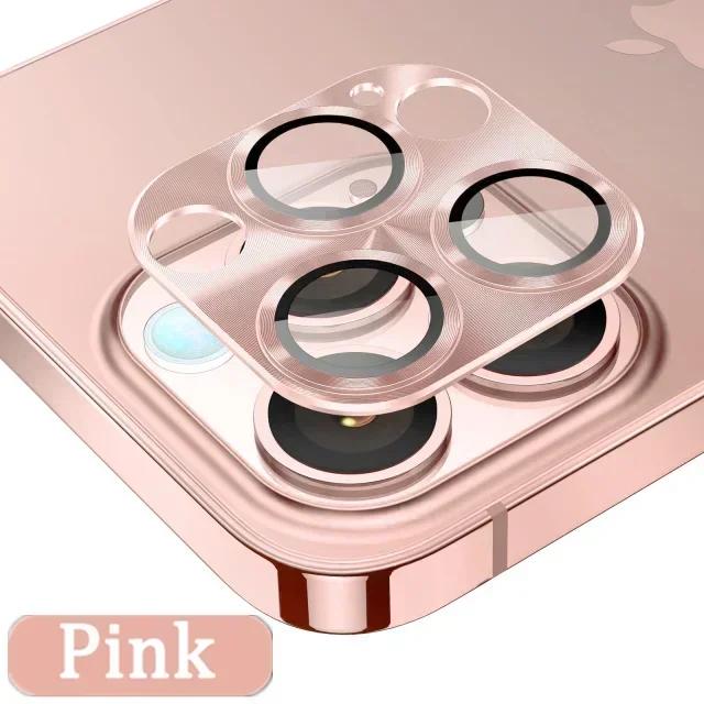2PCSMetal Camera Lens Protector Glass For iPhone 14 11 12 13 15 Pro Max Back Lens Protective Film For iPhone 15 14 Plus 12 13 Mini