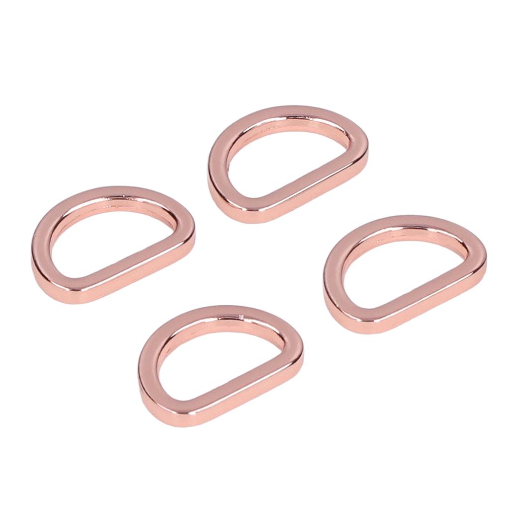 10pcs D Rings Glossy Comfortable Small Compact Decorative Bag Buckles for Crafts
