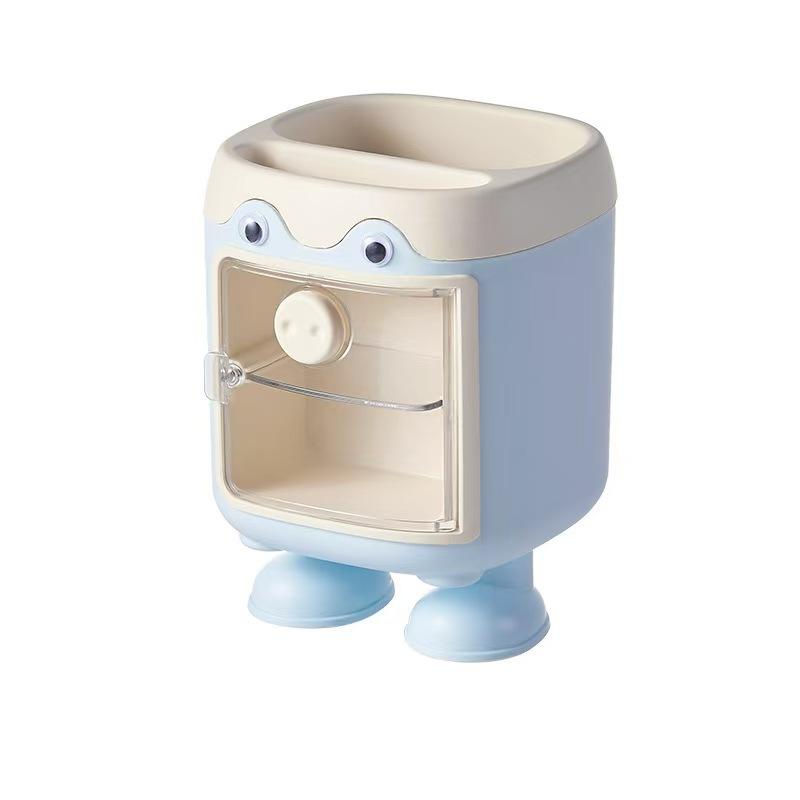 Boys and Girls Multifunctional Cartoon Cute Pig Pen Holder Large Capacity with Compartment Stationery Gift Storage Box