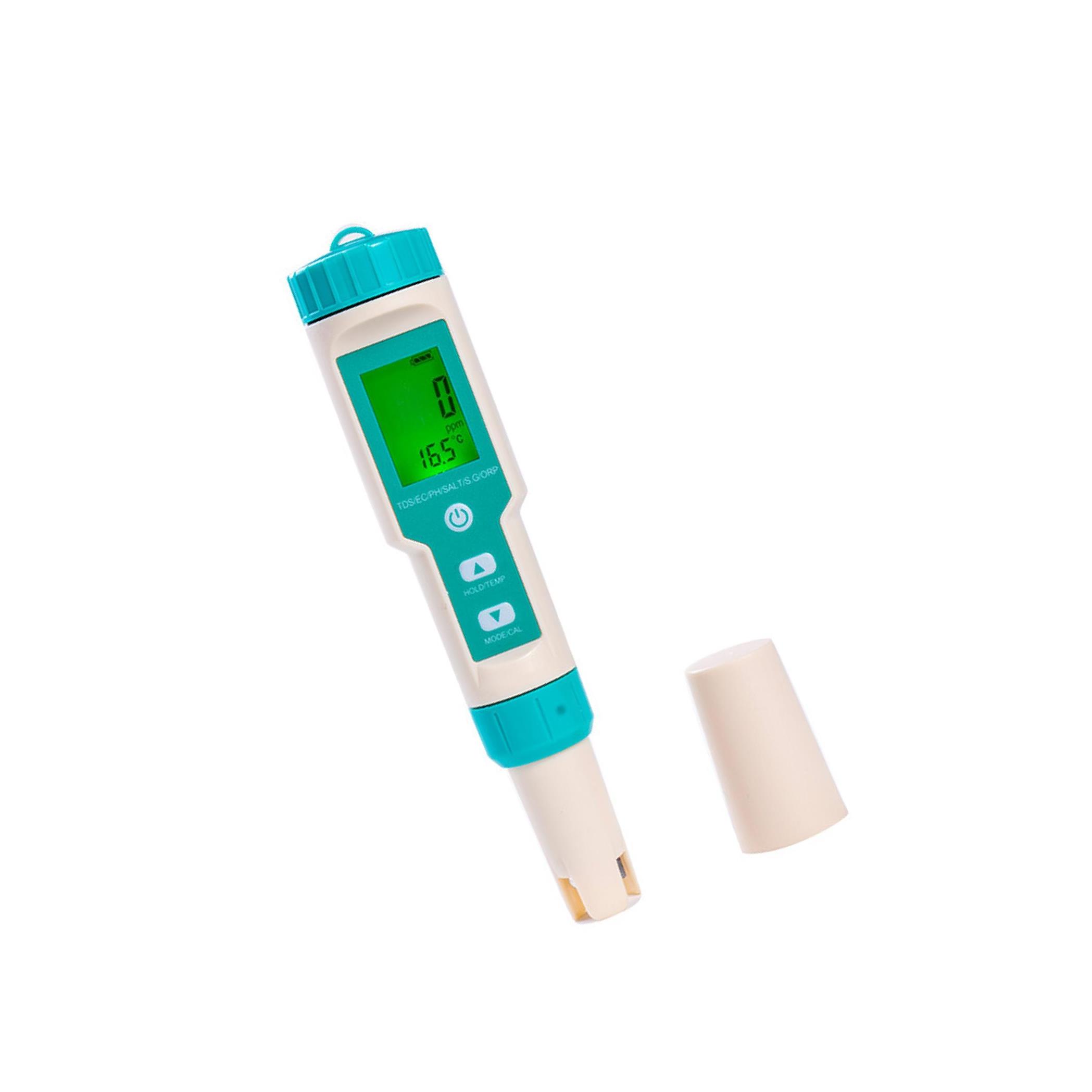 

7 в 1 Тестер качества воды Водонепроницаемый pH/EC/TDS/температурный измеритель