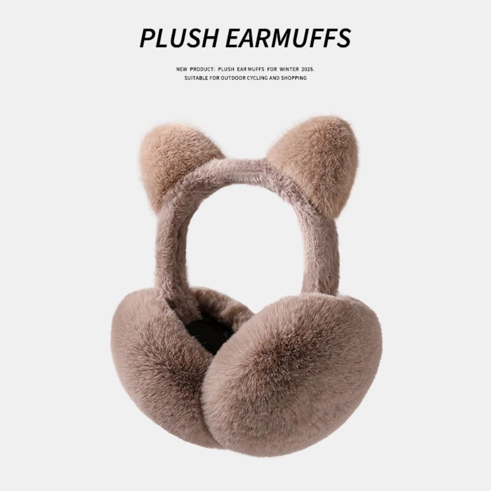 Foldable Cat Ear Muffs Anti-freeze Ear Covers Cute Windproof Earmuffs winter