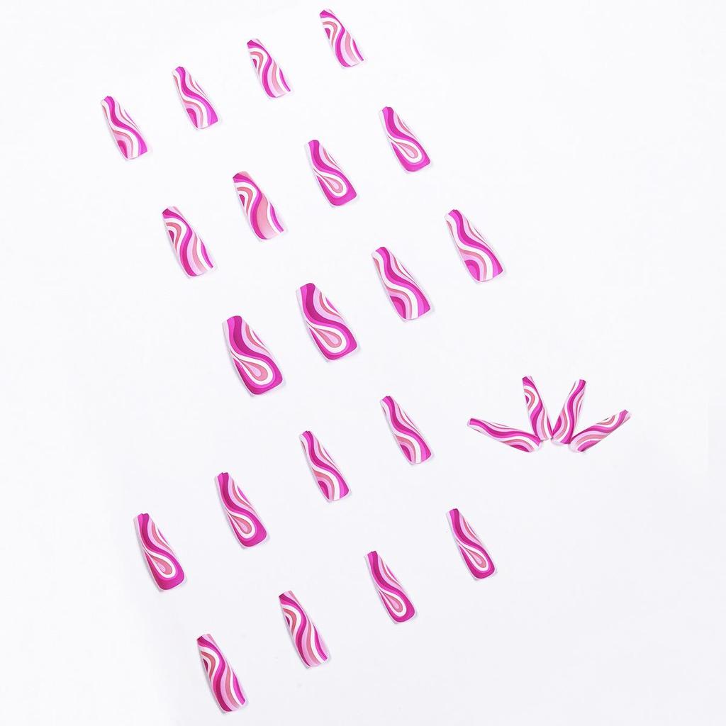 Pop Art tragbare Nägel: Abnehmbare Nail Art Sticker & Fertige Falsche Nägel
