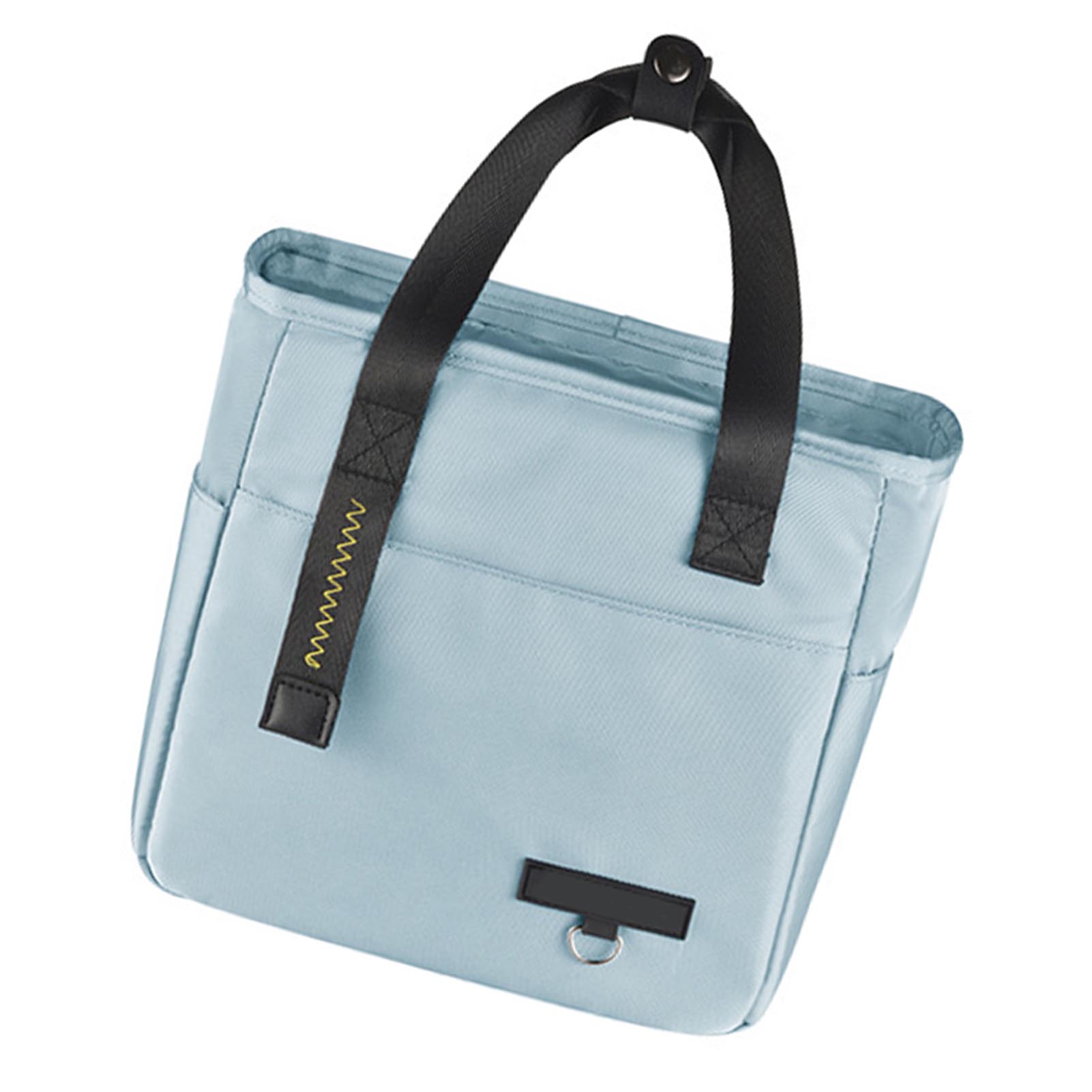 Large Capacity Lunch Bag Waterproof Reusable Portable Insulated Food Handbags for Work and School