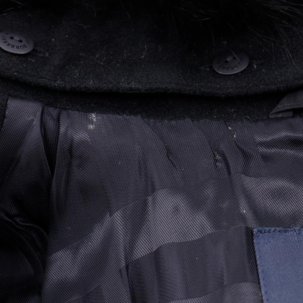 BURBERRY Stainless collar coat B2B45-443-09 black cashmere Women Used