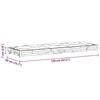 VidaXL Coussin de plancher de palette Coton 120x40x7 cm Gris