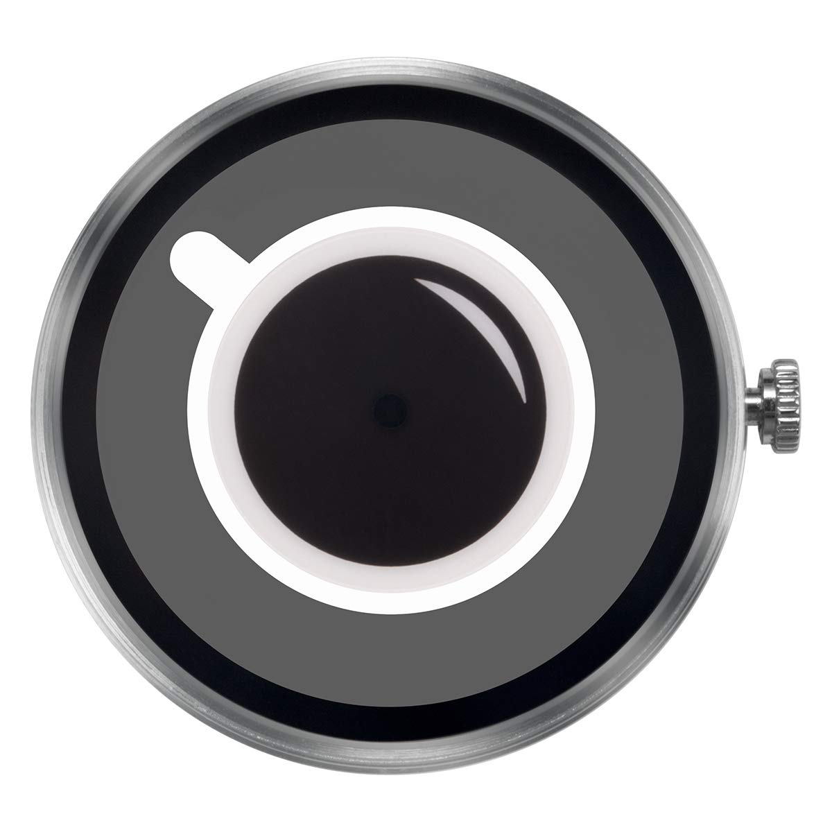 

ZEROO Watch Clock Body COFFEE TIME Quartz [ZERO] Men s Women s [Genuine] (White) белый