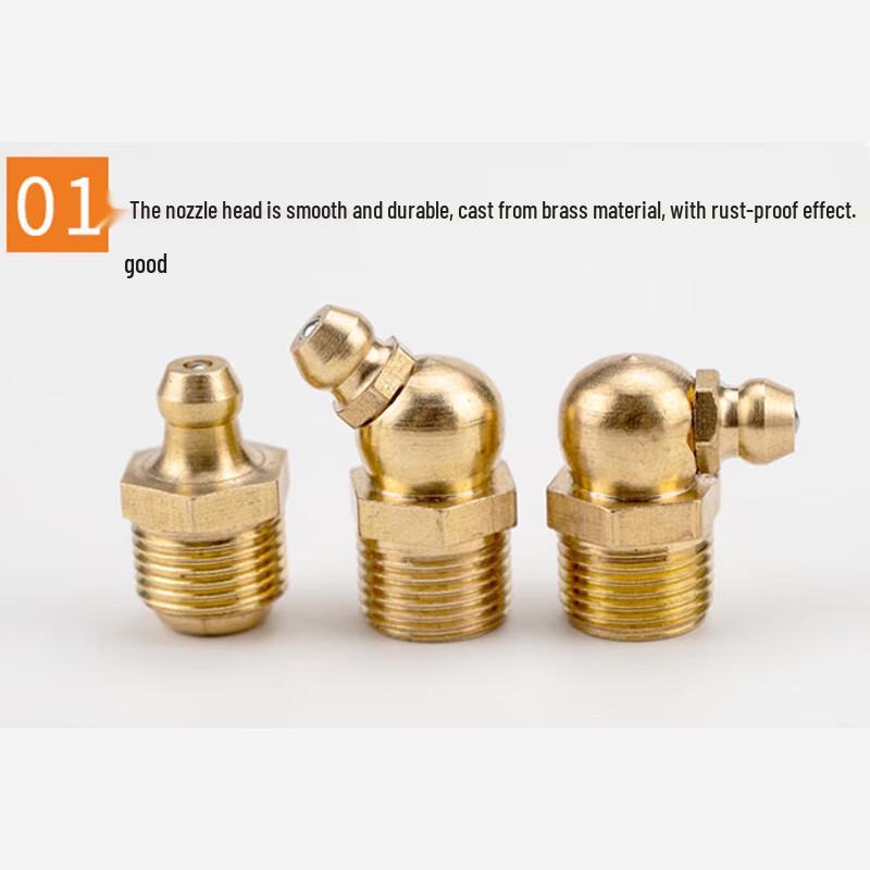 All Copper 90-Degree M8 Grease Nipples