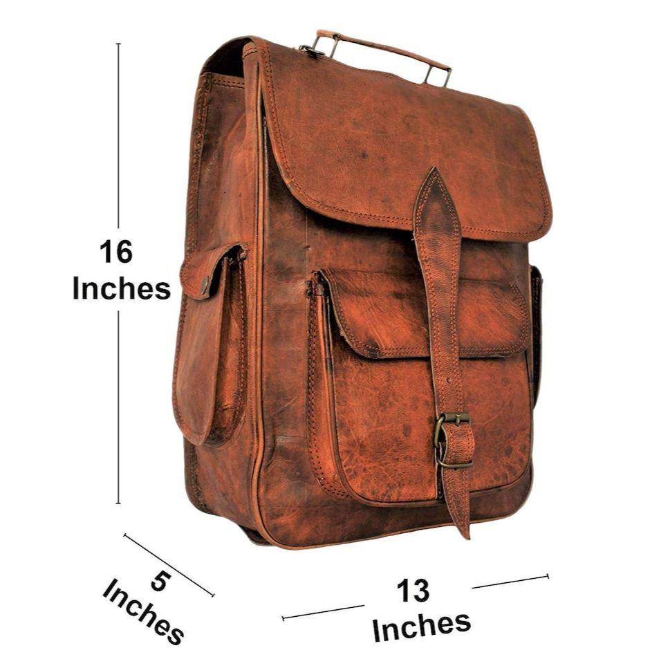 Kožený batoh na notebook pro muže a ženy, Cestovní batoh, Turistický batoh, Studentský batoh, Batoh na batoh Vánoční dárek