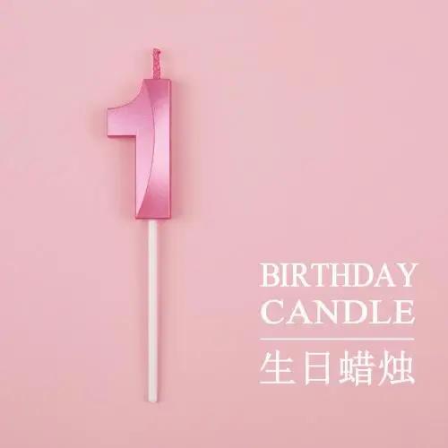 New 0 1 2 3 4 5 6 7 8 9 Cake Topper Kids Girls Boys Baby Party Supplies Colorful Decoration Wedding Birthday Number Cake Candles