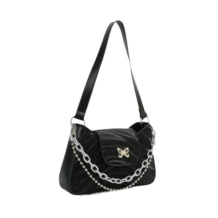 Trendy 2025 Women's Baguette Underarm Bag with High-End Texture and Niche Design