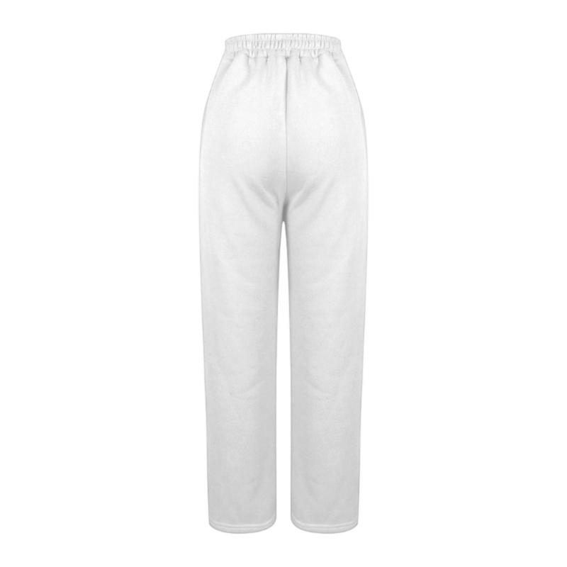 Women's Casual Wide Leg High Waist Pants Including Elastic Drawstring And Side Pockets For Lounging And Daily Activity