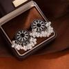 New Chinese Style Miao Girl Pearl Light Luxury High-end Female Retro Ethnic Style Female Earrings