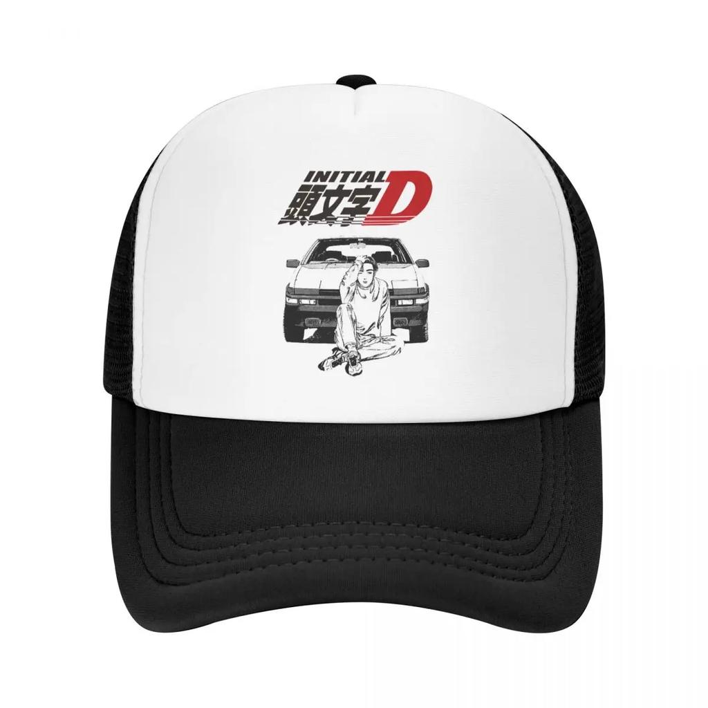 Custom Anime Initial D Trucker Hat Women Unisex Adjustable Unisex Baseball Cap Hip Hop Dad Hat