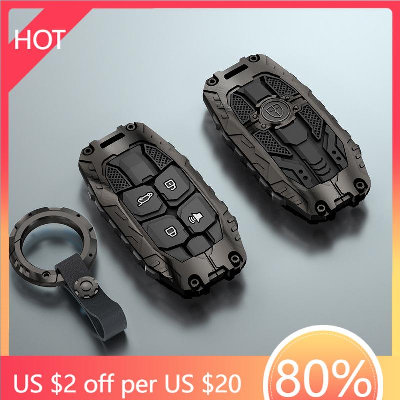 Styling Mouldings Durable Zinc Alloy Key Case Cover for 2024 Jetour Shanhai L7 MAX/Pro/Ultra 1.5T Hybrid 7-Seater – Premium Car