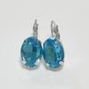 Hot Selling Multi-Color Zircon Inlaid Sapphire Earrings and Earrings In Europe and America Ear Clip