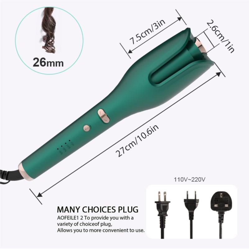 Hair Curler Button Curling Iron Negative ion Ceramic Rotating Wave Magic Hair Roller Spin Wand Hair Styling Tool