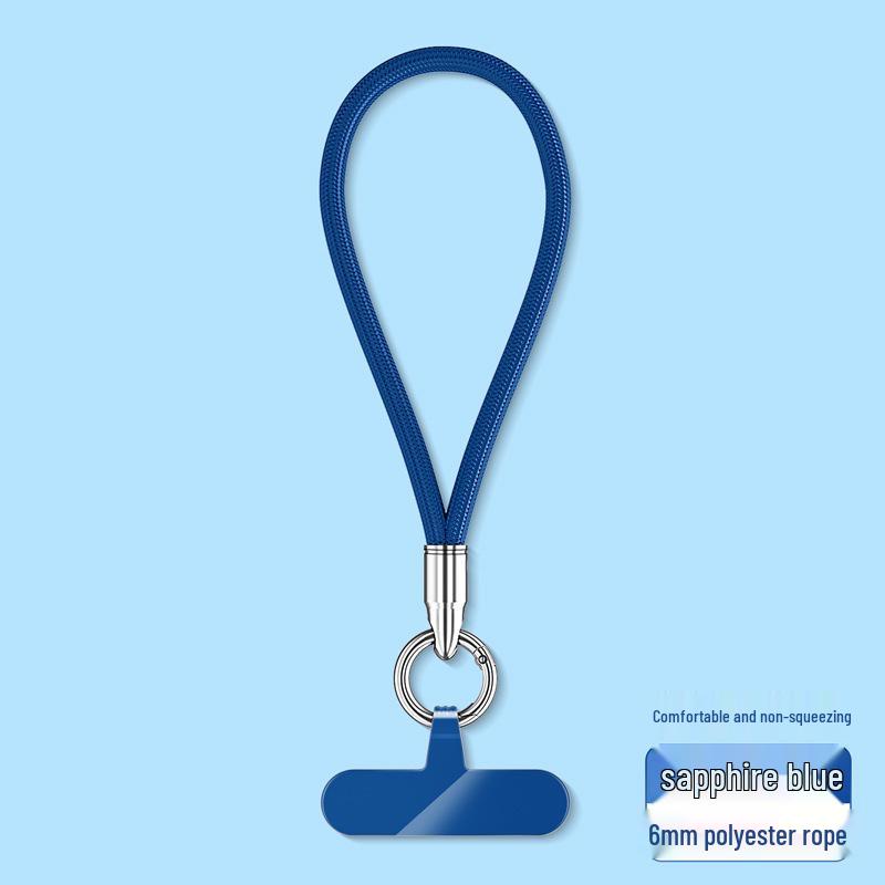 Šňůrka na mobilní telefon na zápěstí a přes tělo s kroužkem na prst, popruh proti ztrátě a těsnění proti pádu