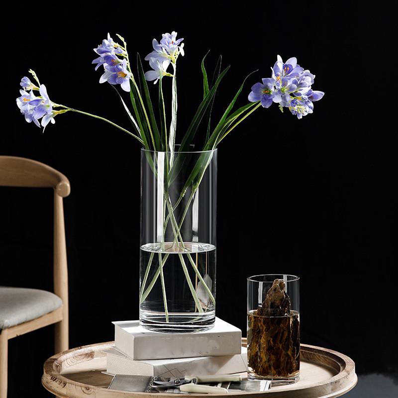 Zylindervase Blumenvase Transparent Glasvase Hydrokultur Pflanzvase Nordische Blumenvase Heim Wohnzimmer Tischdekoration Geschenk