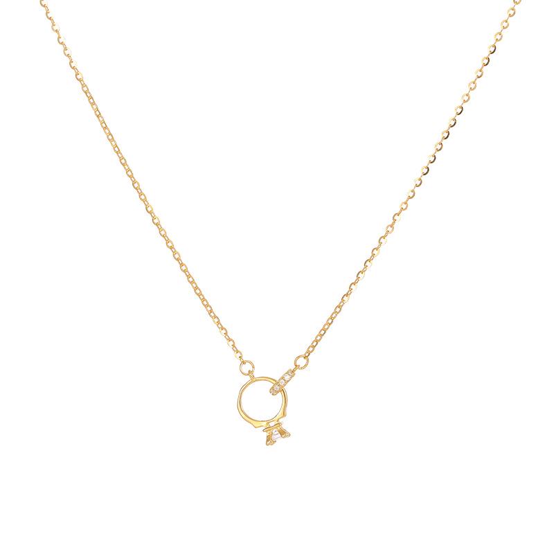 Banyan Tree S925 Silver Mobius Pendant Necklace - Light Luxury, Niche Ins Cold Style Clavicle Chain