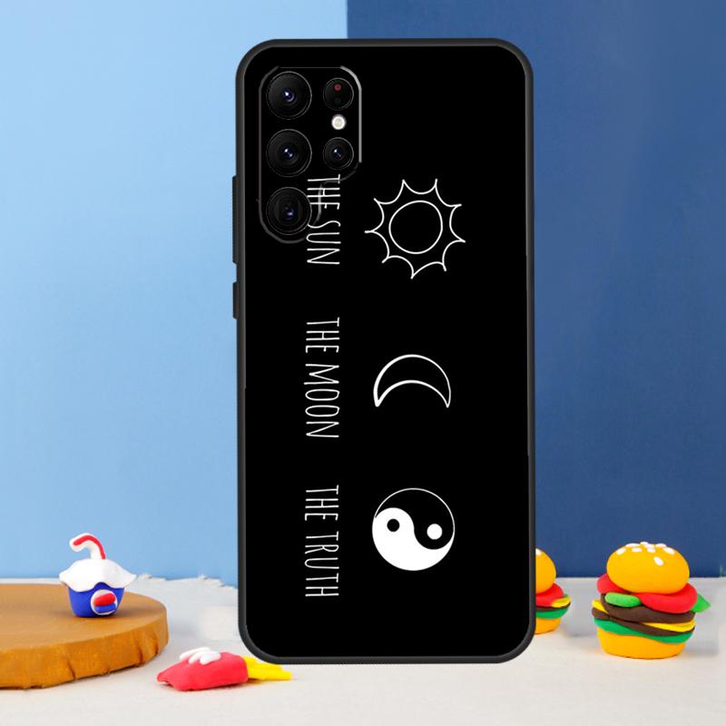 Sun Moon Art Phone Case For Samsung Galaxy S24 Ultra S9 S10 S20 FE S22 S21 S23 Plus S25 Ultra Cover Coque