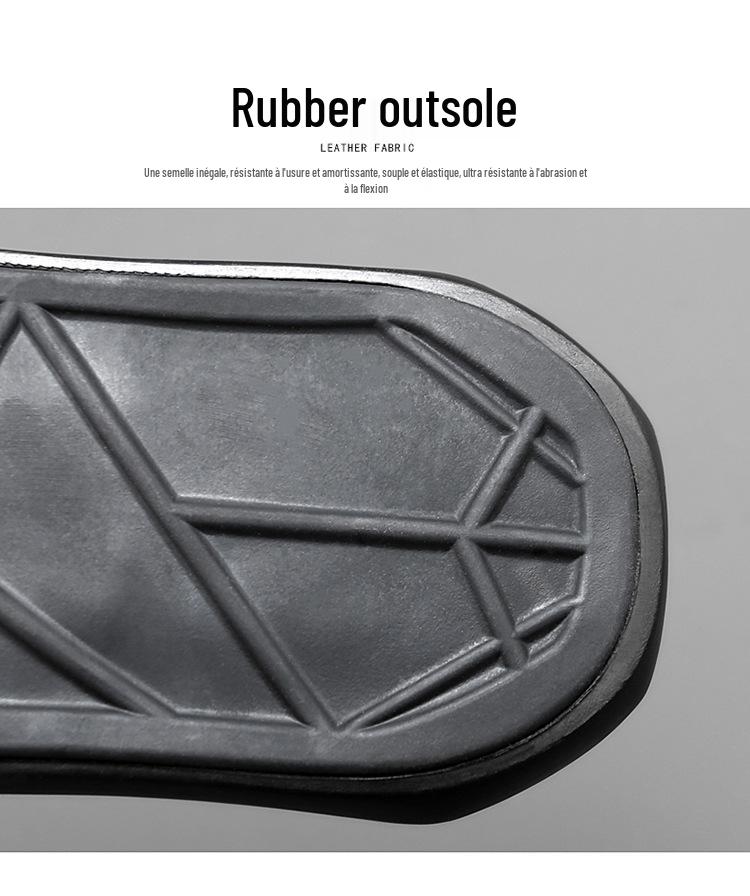 Classic Men's Cowhide Flip-Flops - Versatile Summer Toe-Post Beach Sandals