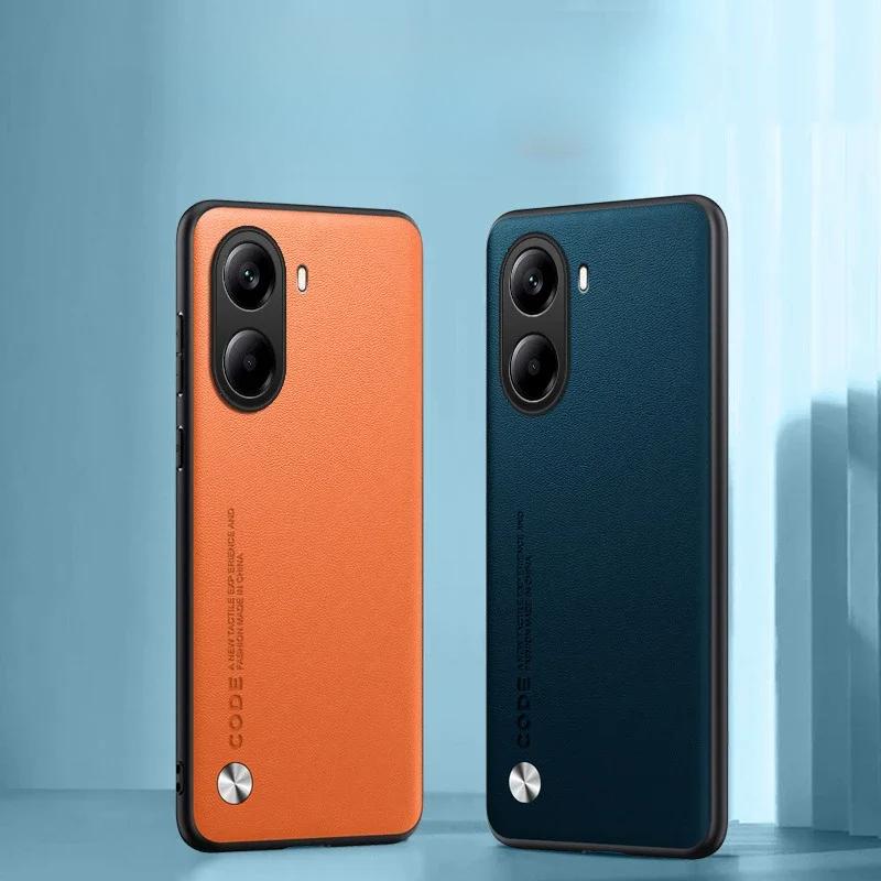 Carbon Fibre Leather Case for POCO X7 Pro Matte Silicone Shookproof Bumper Cover Cases for POCO X7 X7Pro Redmi Turbo4