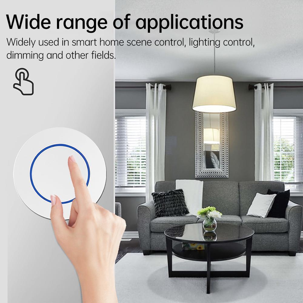 Tuya Zigbee Smart Home Wireless Switch Home Intelligent Electronics Multiscene Free Pasting Of Smart Button Switches