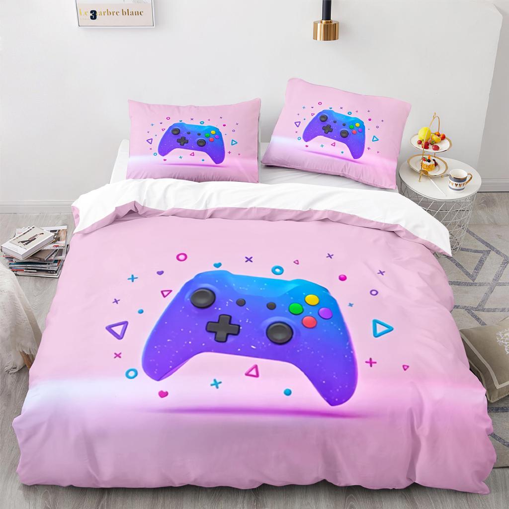 Digital Printing Three-Piece Gamepad Quilt Cover Size Quilt Cover 3D