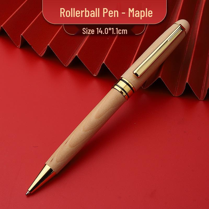 Retro Bamboo & Metal Pen: High-End Ballpoint, Fountain, Signature for Business or Graduation Gifts