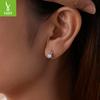 D Color 50 Points Shining Moissanite Ear Buckle Light Luxury Premium S925 Sterling Silver Earrings With Certificate
