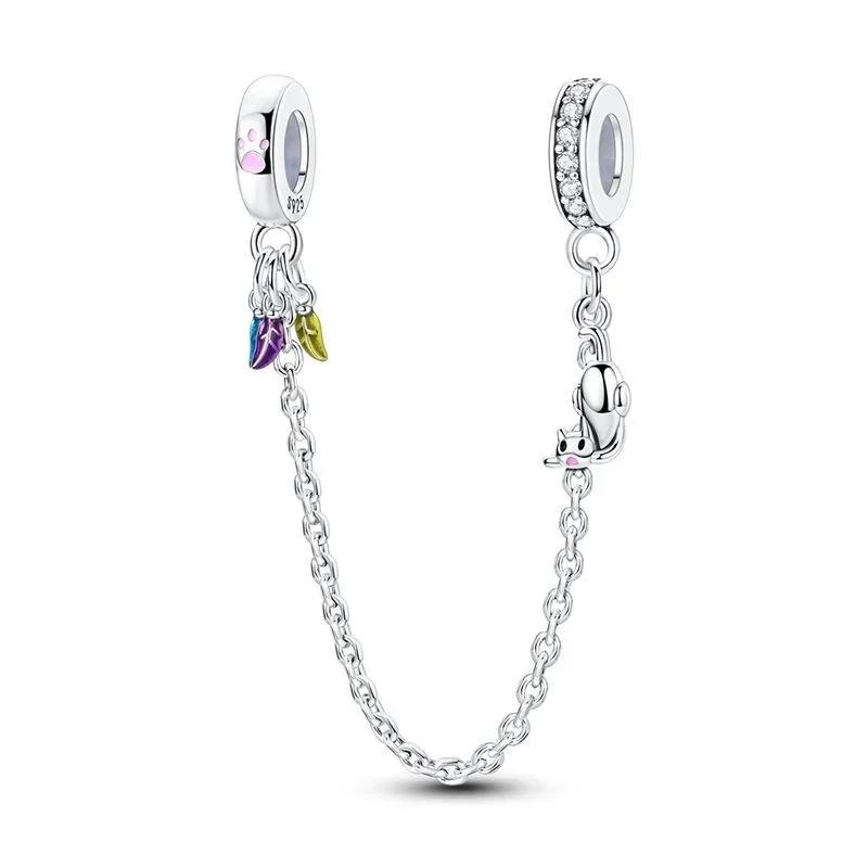 Süße Katzen-Anhänger Kupfer-Katzenkrallen ziehen Geld an Katzenohrringe Perlen für Halskette DIY-Armband Geschenk Schmuck Geschenke