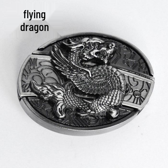 Men's Casual Punk Alloy Knife Buckle Belt