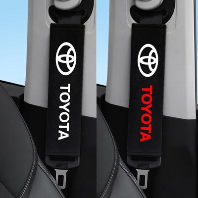 LATE7 2pcs Car Annual Inspection Stickers Car Seat Belt Breathable Seat Belt Shoulder Protection for Corolla Camry Rav4