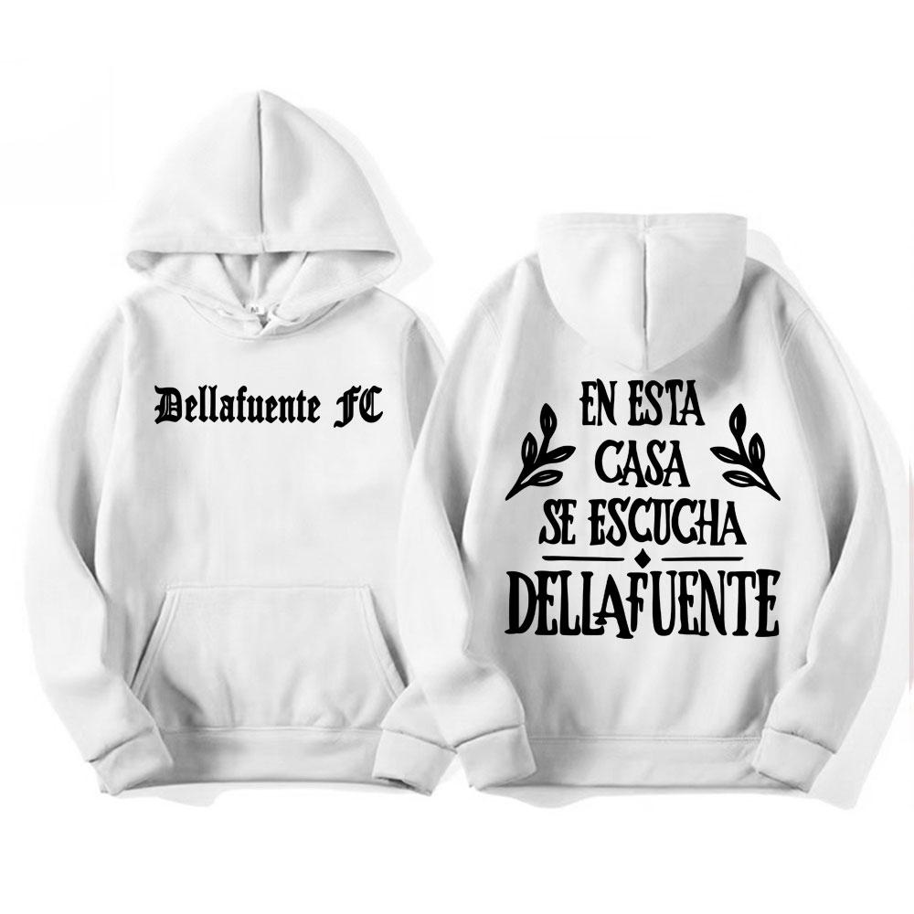

Rapper Dellafuente EN ESTA CASA SE ESCUCHA Hoodies Men Women Harajuku Hip Hop Street Sweatshirts Casual Comfort Oversized Hoodie 3XL