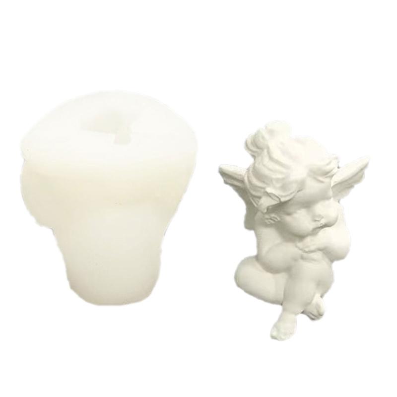 Statue Silicone Mold Candle Mold Non-stick Easy to De-mold for Making Candle Plaster Home Decorations