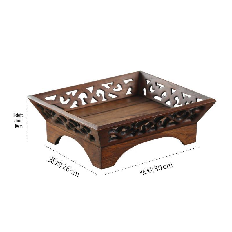 Chinese Style Solid Wood Fruit Bowl
