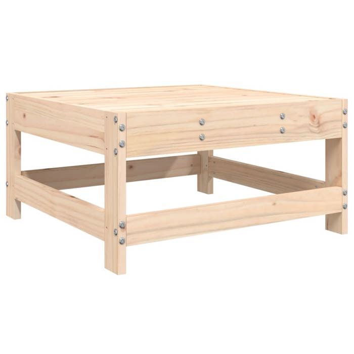 VidaXL Repose-pied de Jardin, Siège avec Cadre en Bois, Table Basse, Tabouret de Terrasse Patio Balcon Extérieur, Bois de 825485