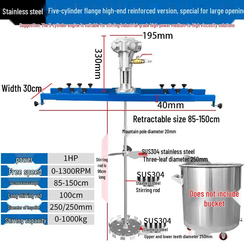 Industrial Pneumatic Mixer Disperser