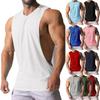 2023 European Men's Sleeveless Loose Fit Solid Color Casual Tank Top