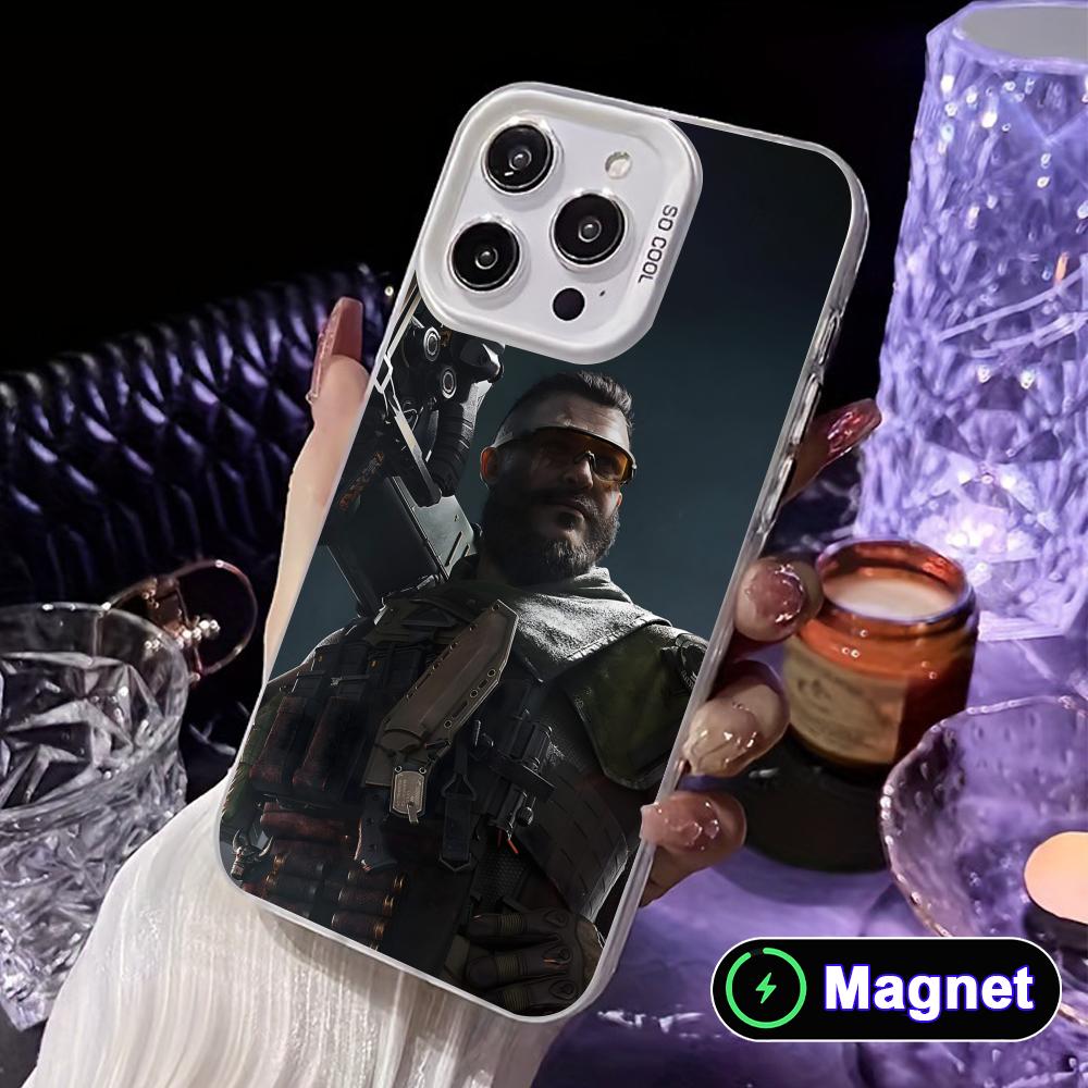 

Game Delta Force White Translucent MagSafe Mobile Phone Case for iPhone 17 16 15 14 13 12 11 X XR XS Air Pro Max Plus Cover iPhone 11 Pro