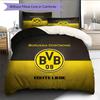 Borussia Dortmund Patrón Juego de Ropa de Cama Colcha Decoración del Hogar Regalo (1 funda nórdica + 2 fundas de almohada sin relleno.)