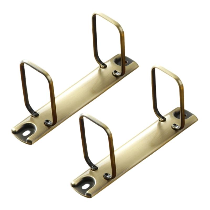 2Pcs Metal File Binding Clip Two Hole Metal Binding Rings Square Q Shaped Rings For Office Documents Organization 1240₽