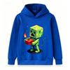 Kids Boys Girls Hoodie Funny Pixel Creeper Print Pullover Hooded Sweatshirt Casual Long Sleeve Game Pattern Tops for Children