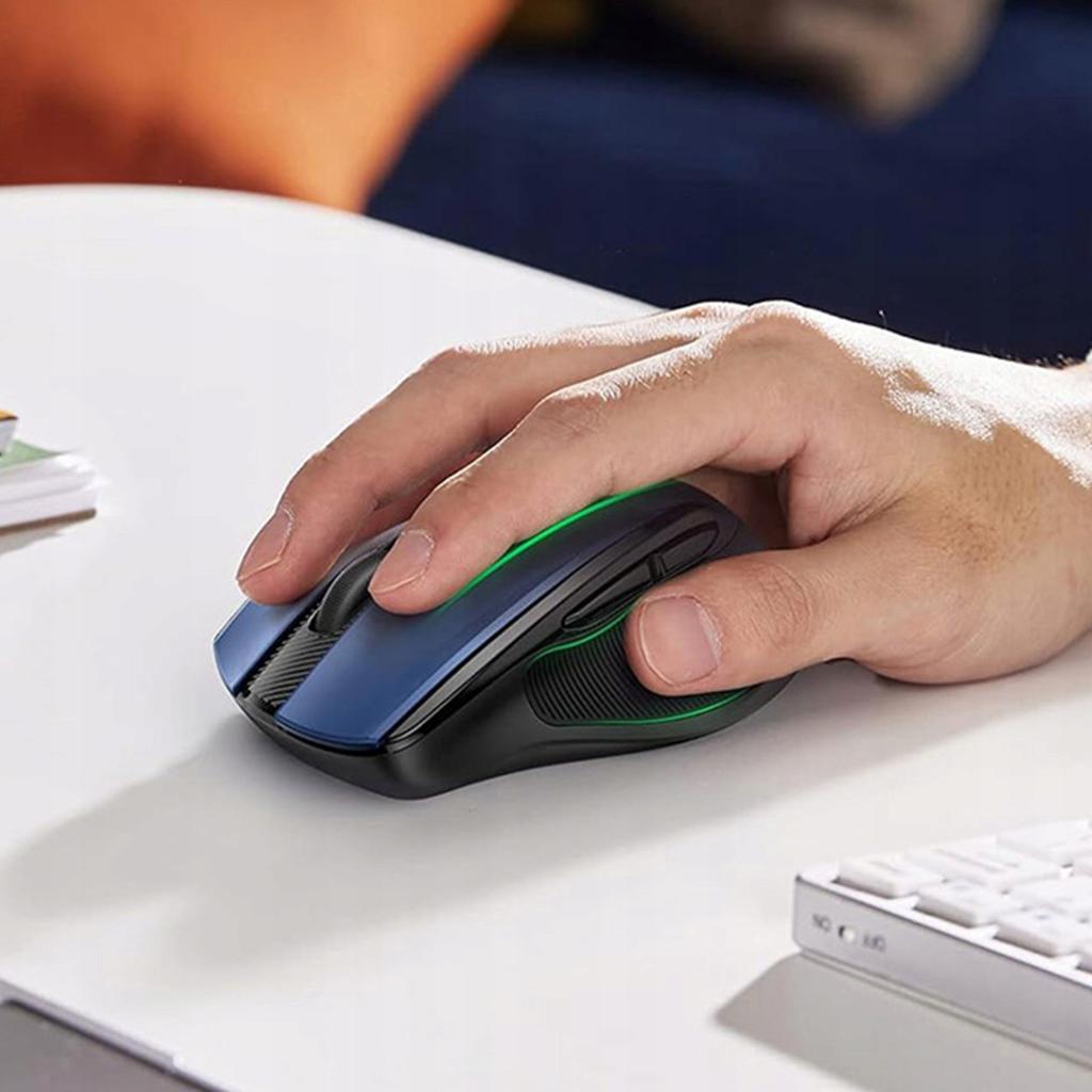 UGREEN MU006 2.4GHz USB Wireless Optical Mouse, High-Precision - 4000 DPI, Blue