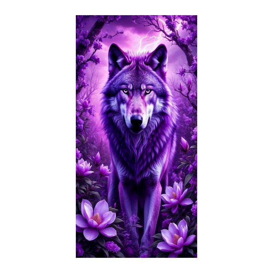 Wolf and Flower Large Size Diamond Painting New Collection Wild Animals Diy Full Square Round Drill Rhinestone Embroidery Mosaic Cross Stitch Kits
