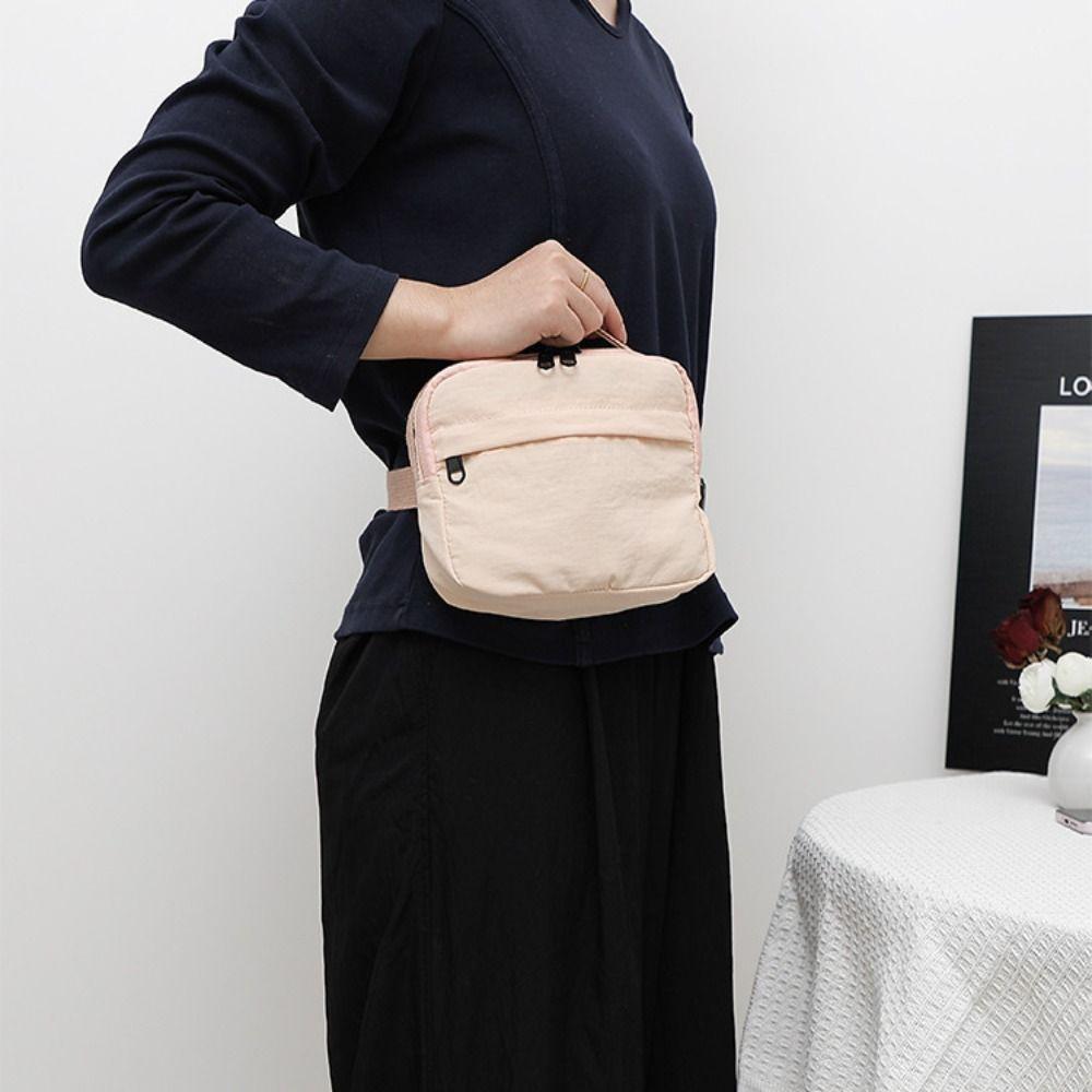 Quick-dry Square Message Bag Korean Style Sports Shoulder Bag Fashion Nylon Crossbody Bag  Outdoor