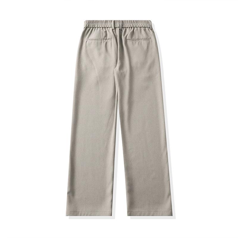 High-end casual pants men's spring and summer new old money style business pants loose straight wide-leg trousers men