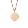 10pcs 45cm 50cm 60cm Simple 304 Stainless Steel Glossy Disc Necklace For Women Pendant Necklace